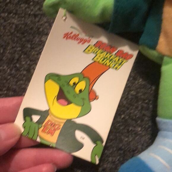 Kellogg's Bean Bag Buddy Breakfast Bunch Dig ‘Em Plush Frog 1999 NWT Collectable - Picture 4 of 6